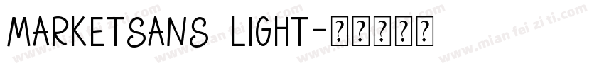 MarketSans Light字体转换